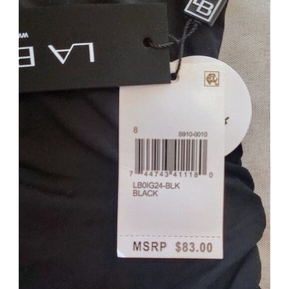 NWT La Blanca Island Goddess 1 Piece Swimsuit Size 8 Black UPF 50 Beach Pool - Picture 5 of 8